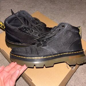 Dr. Martens Black Canvas Boots